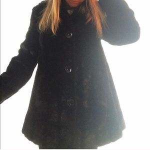 NWOT Glamorous Black Faux Fur Coat!